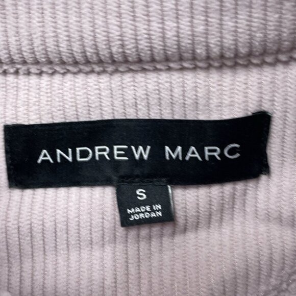 Andrew Marc Womens Ribbed Zip-Up Jacket Lavender S Polyester Blend NWT 6611 - Picture 3 of 7